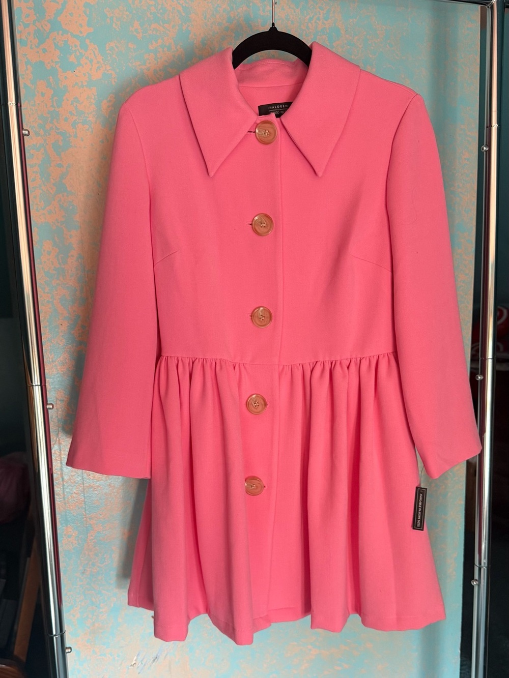 HALOGEN Pink Peplum Jacket. NWT. Excellent condition.